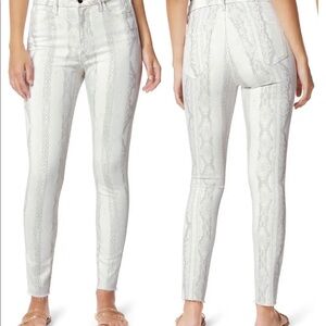 Joe’s  Jeans The Hi Honey Snakeskin Print High Waist Crop Skinny Jeans size 27